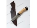 Авторский нож ручной работы (булат, стабилизированное дерево, карельская береза, венге)