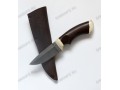 Авторский нож ручной работы (булат, стабилизированное дерево, рог)