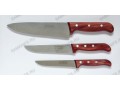 Полупрофессиональная поварская тройка кухонных ножей Tramontina