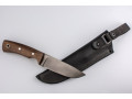 Нож разделочный ручной ковки, 195 мм, сталь х12 мф, рук. дерево бубинга